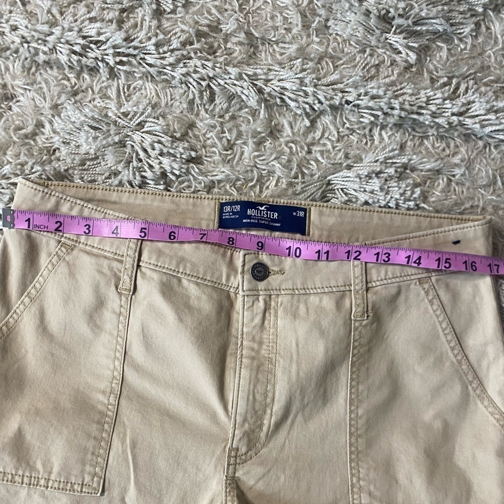 Hollister NWOT Women’s High Rise Super Skinny Cargo Pant Size 13R / 31R - Picture 6 of 10